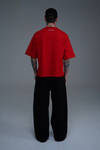 JR Kırmızı Boxy Fit Basic Oversize Tshirt
