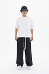 JR Logo Beyaz Boxy Fit Oversize Tshirt
