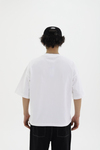 JR Logo Beyaz Boxy Fit Oversize Tshirt