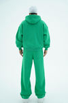 Jr Logo Boxy Kalıp Benetton Yeşil Oversize Zipper Sweatshirt