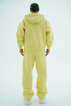 Jr Logo Boxy Kalıp Sarı Oversize Zipper Sweatshirt