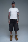 JR Logo Fitilli Kumaş Beyaz Slim fit Tshirt