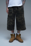 JR Logo Nakışlı Camo Desenli Baggy Şort