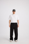 JR Nakışlı Siyah Baggy Fit Eşofman ESF566