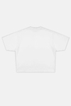 JR Signature Baskılı Beyaz Boxy Fit Tshirt
