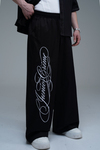 JR Signature Baskılı Gabardin Baggy Pantolon