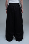 JR Signature Baskılı Gabardin Baggy Pantolon