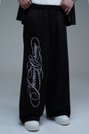 JR Signature Baskılı Gabardin Baggy Pantolon