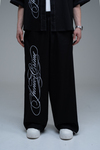 JR Signature Baskılı Gabardin Baggy Pantolon