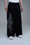 JR Signature Baskılı Gabardin Baggy Pantolon