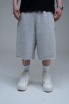 JR Signature Baskılı Jogger Baggy Gri Şort
