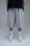 JR Signature Baskılı Jogger Baggy Gri Şort