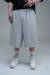 JR Signature Baskılı Jogger Baggy Gri Şort