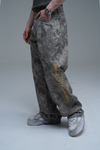 JR Signature Baskılı Kamuflaj Desen Baggy Jean