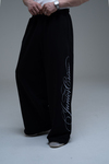 JR Signature Baskılı Siyah Baggy Eşofman