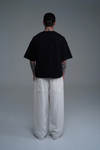 JR Siyah Boxy Fit Basic Oversize Tshirt