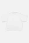 JR Siyah Signature Baskılı Beyaz Boxy Oversize Tshirt