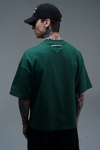 JR Yeşil Boxy Fit Basic Oversize Tshirt