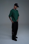 JR Yeşil Boxy Fit Basic Oversize Tshirt