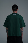JR Yeşil Boxy Fit Basic Oversize Tshirt
