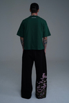 JR Yeşil Boxy Fit Basic Oversize Tshirt