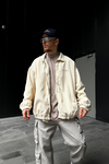 Kadife Kumaş Krem Oversize Bdg Ceket C225
