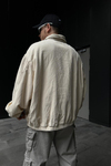 Kadife Kumaş Krem Oversize Bdg Ceket C225