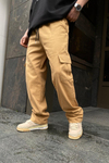 Kahve Kargo Cep İnce Kumaş Pantolon P607