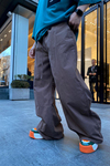 Kahve Oversize Paraşüt Pantolon P569