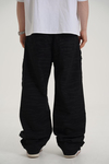 Kamuflaj Desen Siyah Baggy Pantolon CT01 6368-7