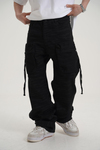Kamuflaj Desen Siyah Baggy Pantolon CT01 6368-7
