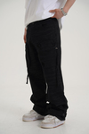 Kamuflaj Desen Siyah Baggy Pantolon CT01 6368-7