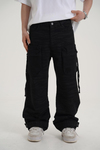Kamuflaj Desen Siyah Baggy Pantolon CT01 6368-7