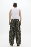 Kamuflaj Desenli Low Waist Baggy Pantolon