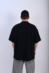 Kani Zımba Detay Siyah Oversize Tshirt T926