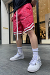 Kırmızı Bandana Desen Jarse Şort S203
