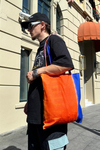 Kırmızı Batik İnce Kumaş Tote Bag B002