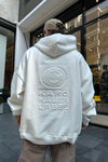 Kklb Sırt Detay Krem Oversize Sweatshirt SW915