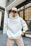 Kklb Sırt Detay Krem Oversize Sweatshirt SW915