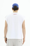Kolsuz Beyaz Oversize Tshirt