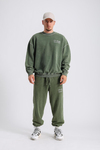 Kontrast Dikiş Acid Wash Oversize Takım TKM144