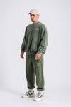 Kontrast Dikiş Acid Wash Oversize Takım TKM144