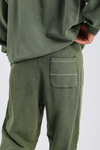 Kontrast Dikiş Acid Wash Oversize Takım TKM144