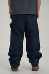Kontrast Dikiş Koyu Lacivert Baggy Jean CT01 6581