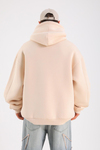 Krem Basic Oversize Hoodie SW1317