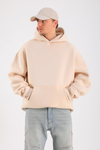 Krem Basic Oversize Hoodie SW1317