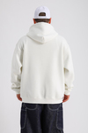 Krem Baskılı Oversize Rv Zipper Sweatshirt SW1151