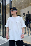 Krem Couture Baskılı Oversize Tshirt  T625