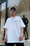 Krem Couture Baskılı Oversize Tshirt  T625