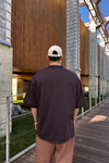 Lacivert Çizgili Zr Oversize Tshirt T1090